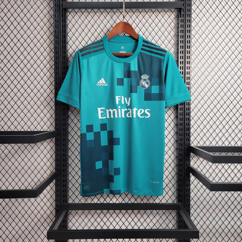 Camisa Real Madrid Third 17/18 Retrô - Azul