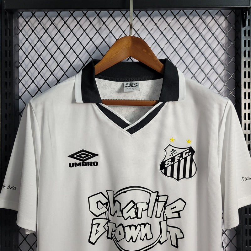 Camisa Santos Charlie Brown Jr. Dias de Glória - Branca