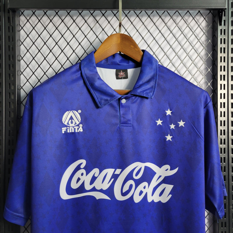 Camisa Cruzeiro Home 93/94 Retrô - Azul