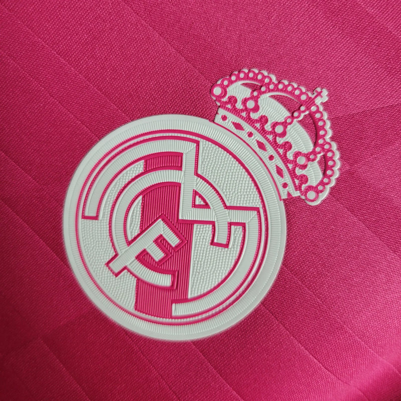 Camisa Real Madrid Away 14/15 Retrô - Rosa