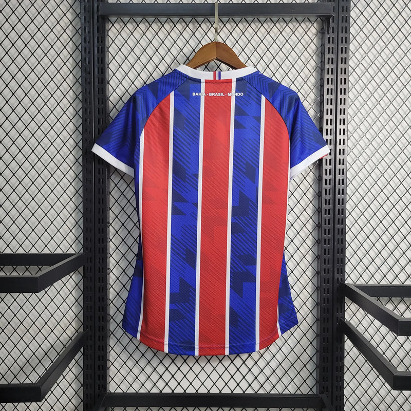 Camisa Bahia Away 23/24 Feminina - Azul e Vermelha