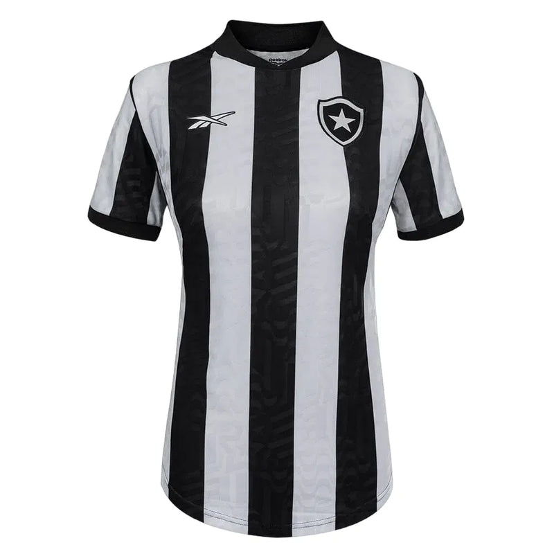 Camisa Botafogo Home 23/24 Feminina - Preta e Branca