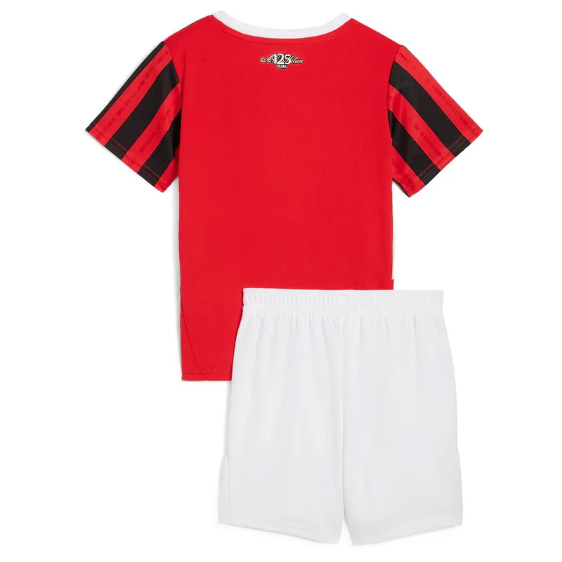 Conjunto Infantil Milan I 24/25 - Vermelho e Preto