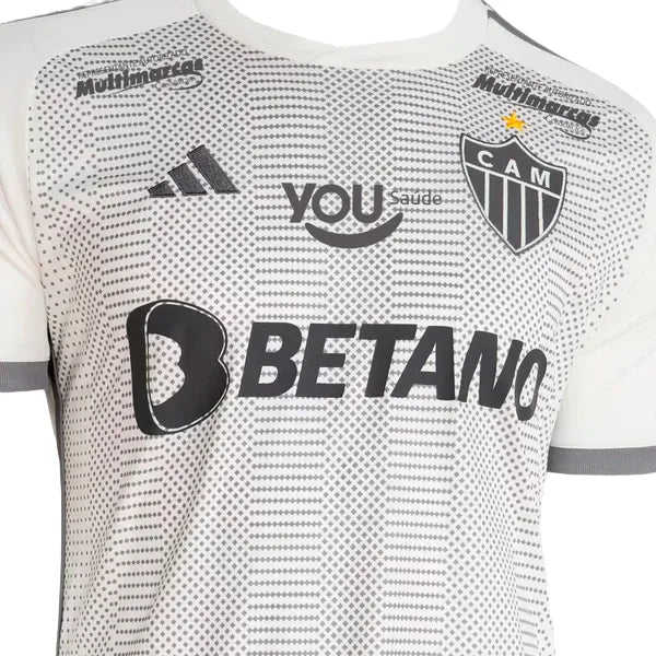 Camisa Atlético Mineiro Away 24/25 - Branca - C/ Patrocínio