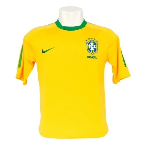 Camisa Brasil Home 2010 Retrô - Amarela