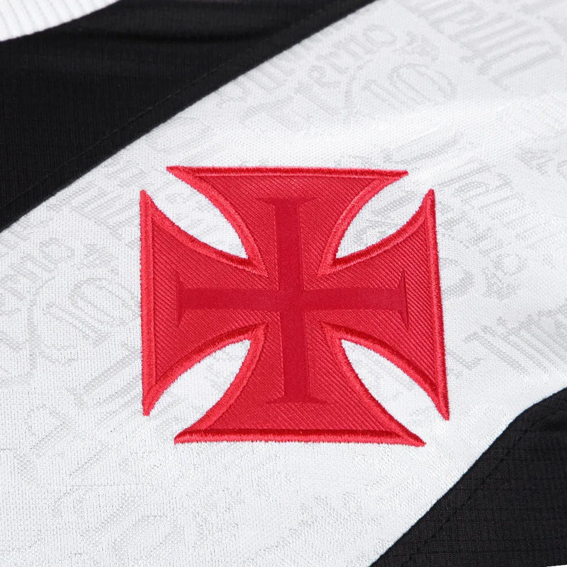 Camisa Vasco Home 24/25 Manga Longa - Preta e Branca